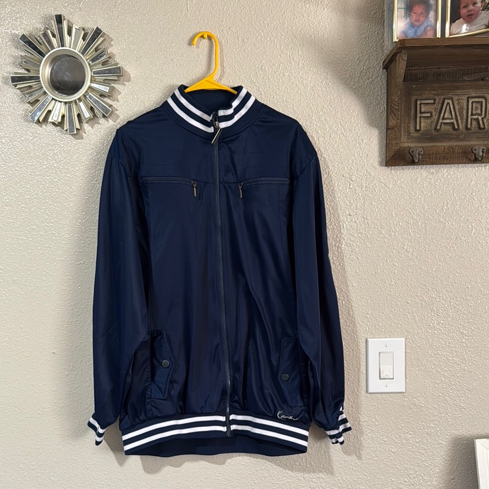 Karl Kani Blue Bomber Varsity Jacket